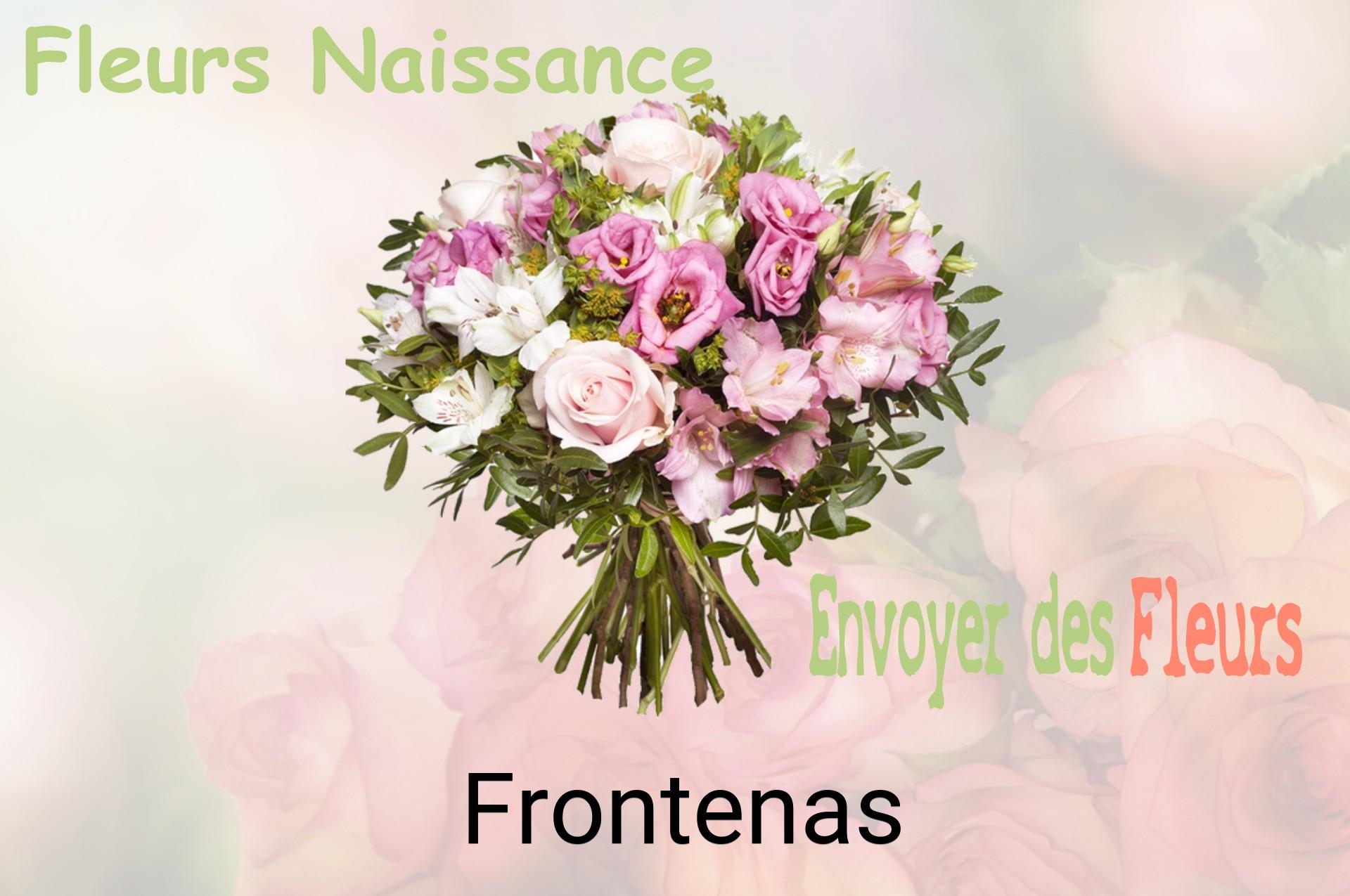 Bouquet de fleurs de naissance livré à Frontenas